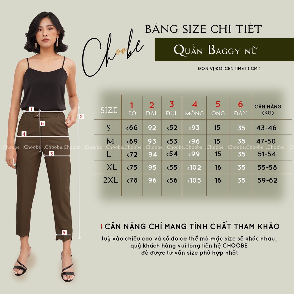 Quần baggy lưng chun sau khoá sườn