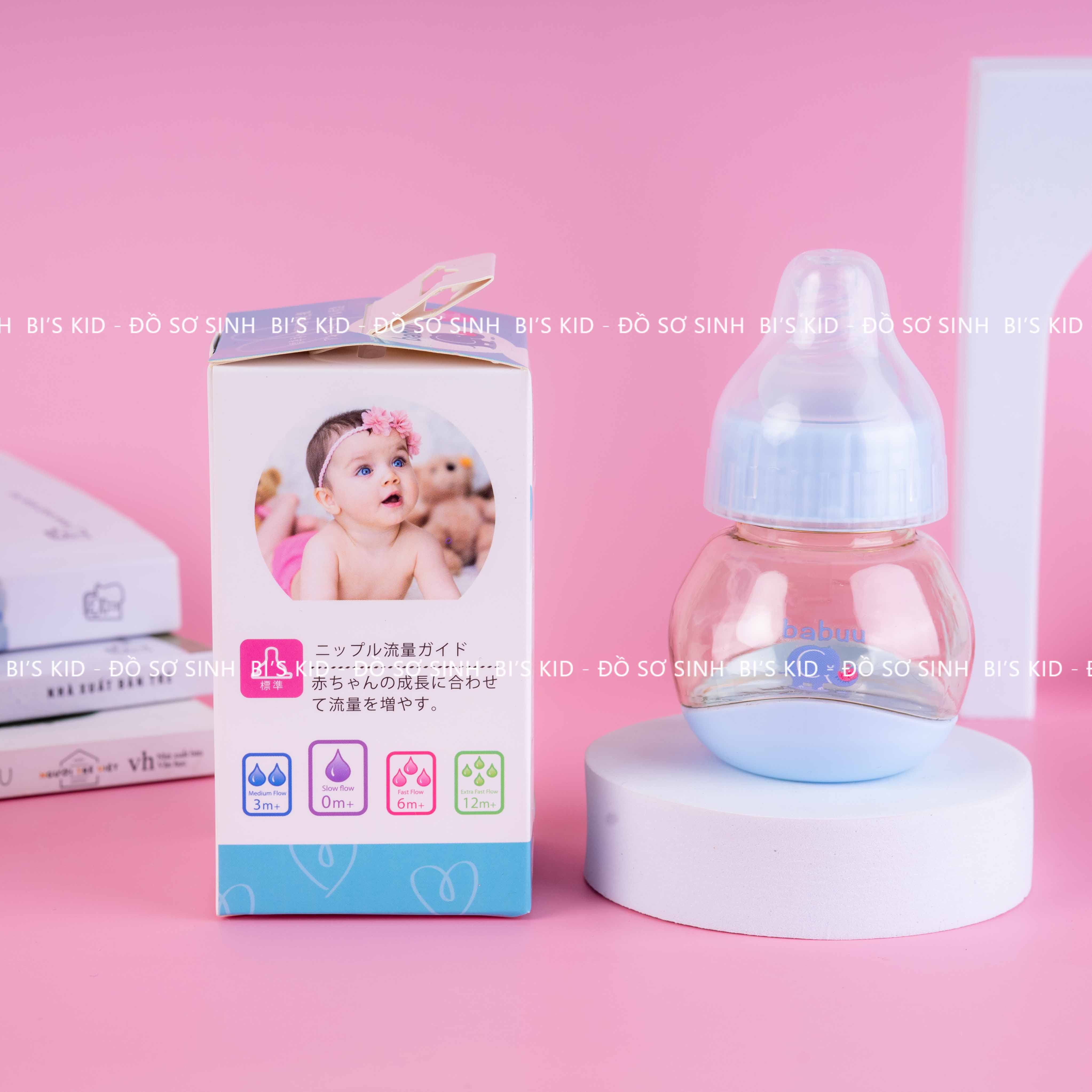 Bình sữa Babuu 75ml cho bé sơ sinh