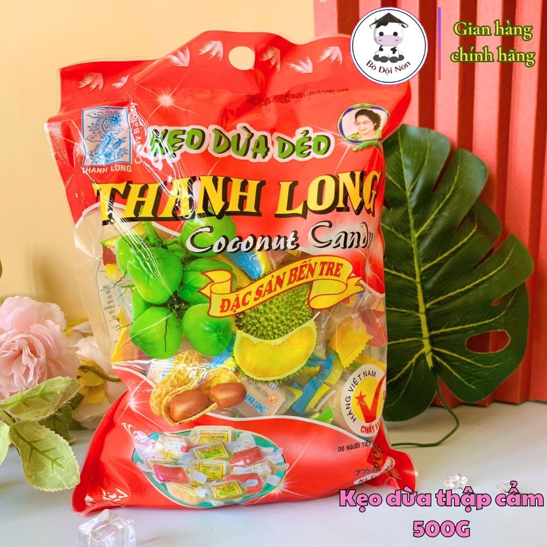Kẹo Dừa Lá Dứa Sầu Riêng Hiệu Thanh Long (300g)