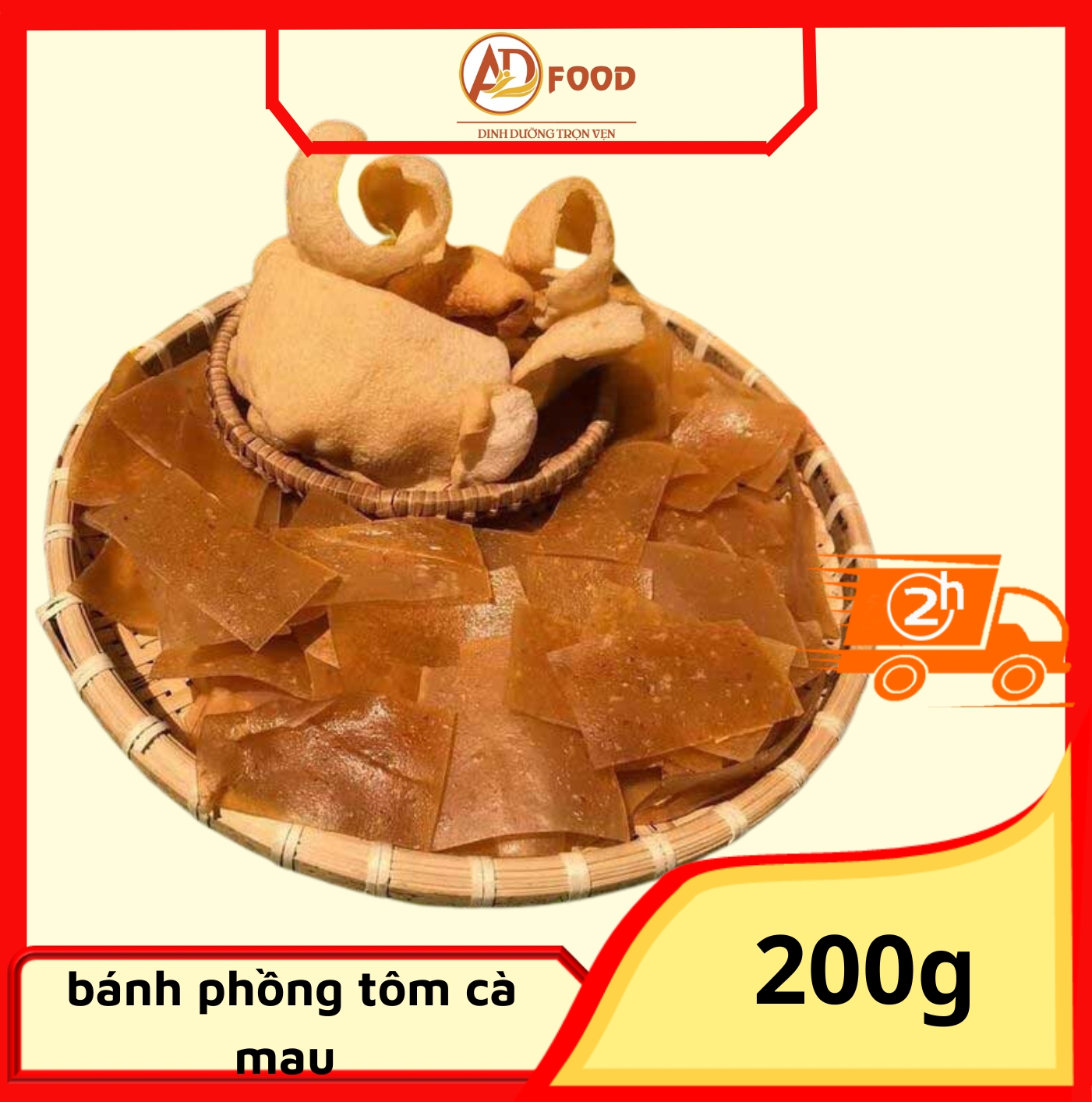 bánh phồng tôm cà mau gói 500gr