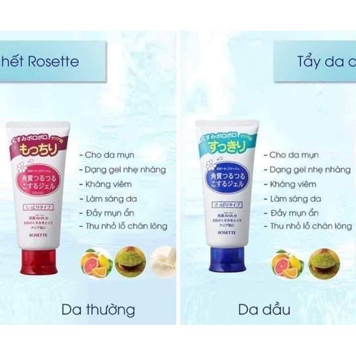 Gel tẩy da chết Nhật Rosette 120g