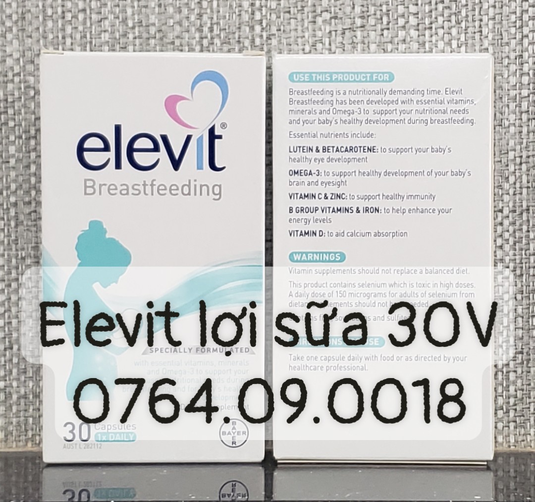 [Hàng chuẩn Úc] ELEVIT COMBO DƯỠNG SỨC CHO MẸ SAU SINH