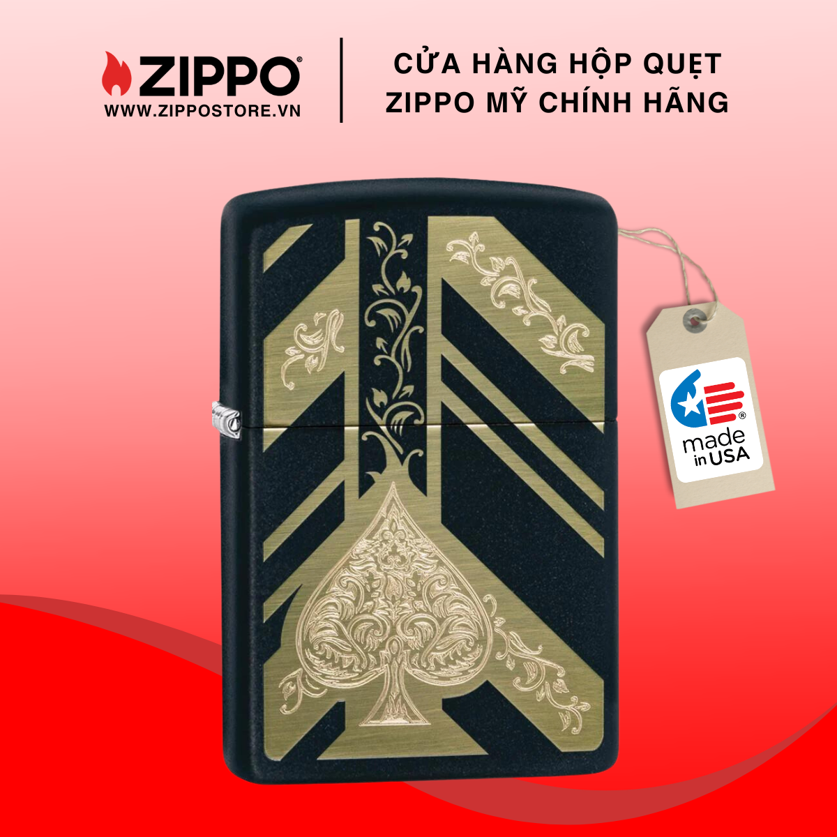 Bật Lửa Zippo Ace of Spades 29998