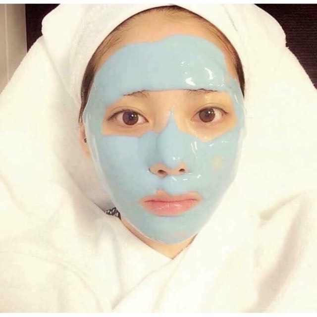 Bột mặt nạ dẻo phục hồi da giảm mụn [ COOL MASK ] [ MÀU XANH BẠC HÀ 100GR ]
