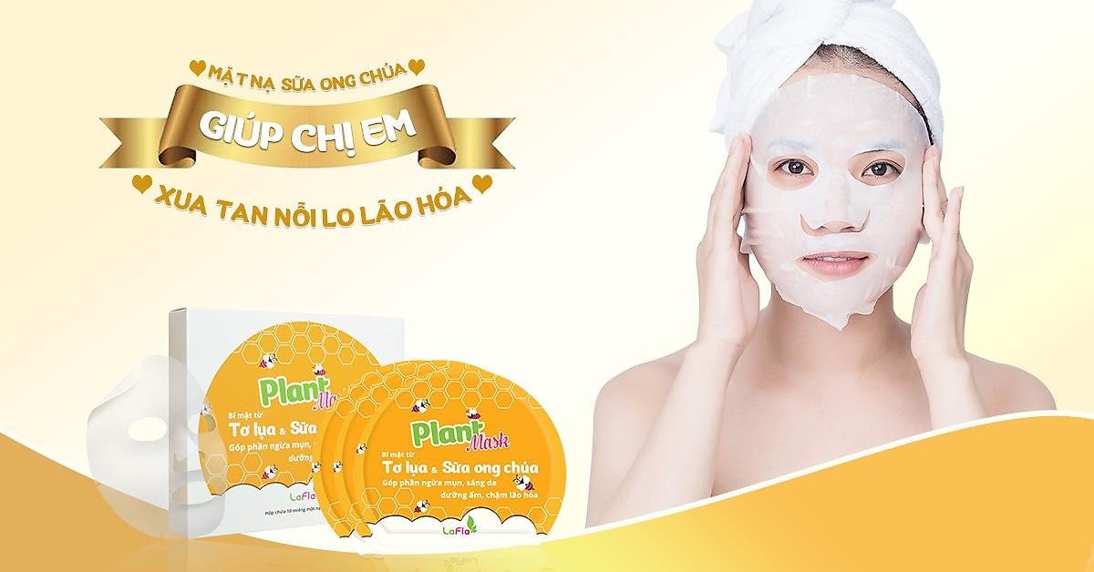Mặt nạ tơ lụa sữa ong chúa plant mask