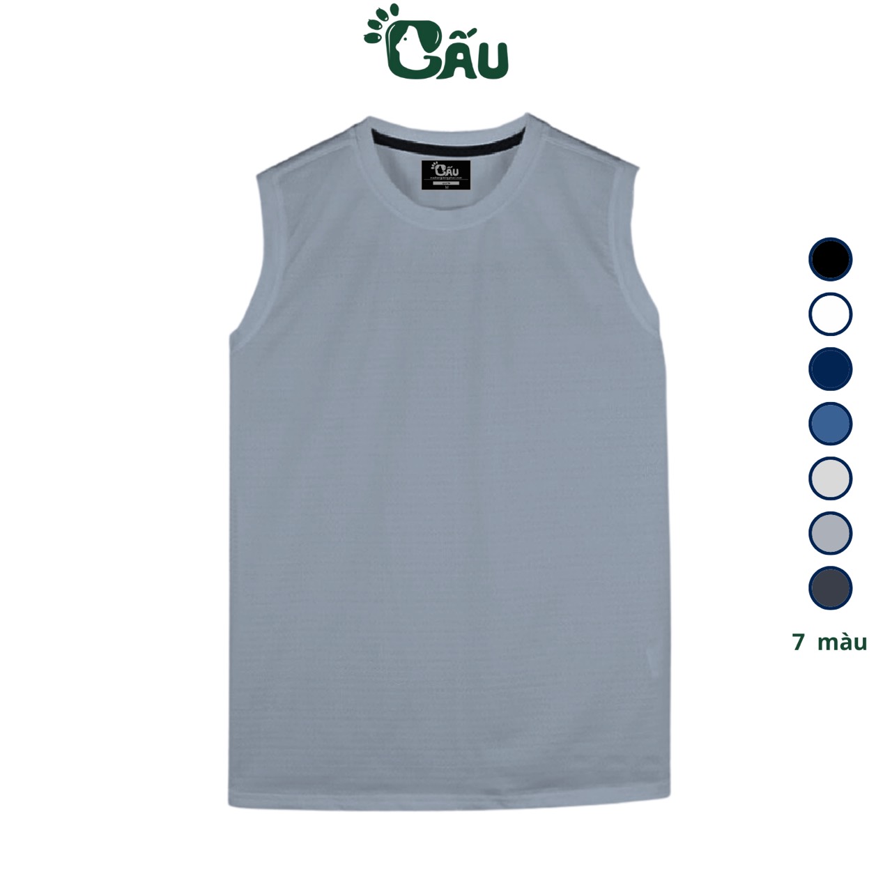 Áo thun ba lỗ nam gấu 194 vải thun mè co dãn 4 chiều, áo thể thao - gym - bóng đá, from slim fit - mè ngang bl