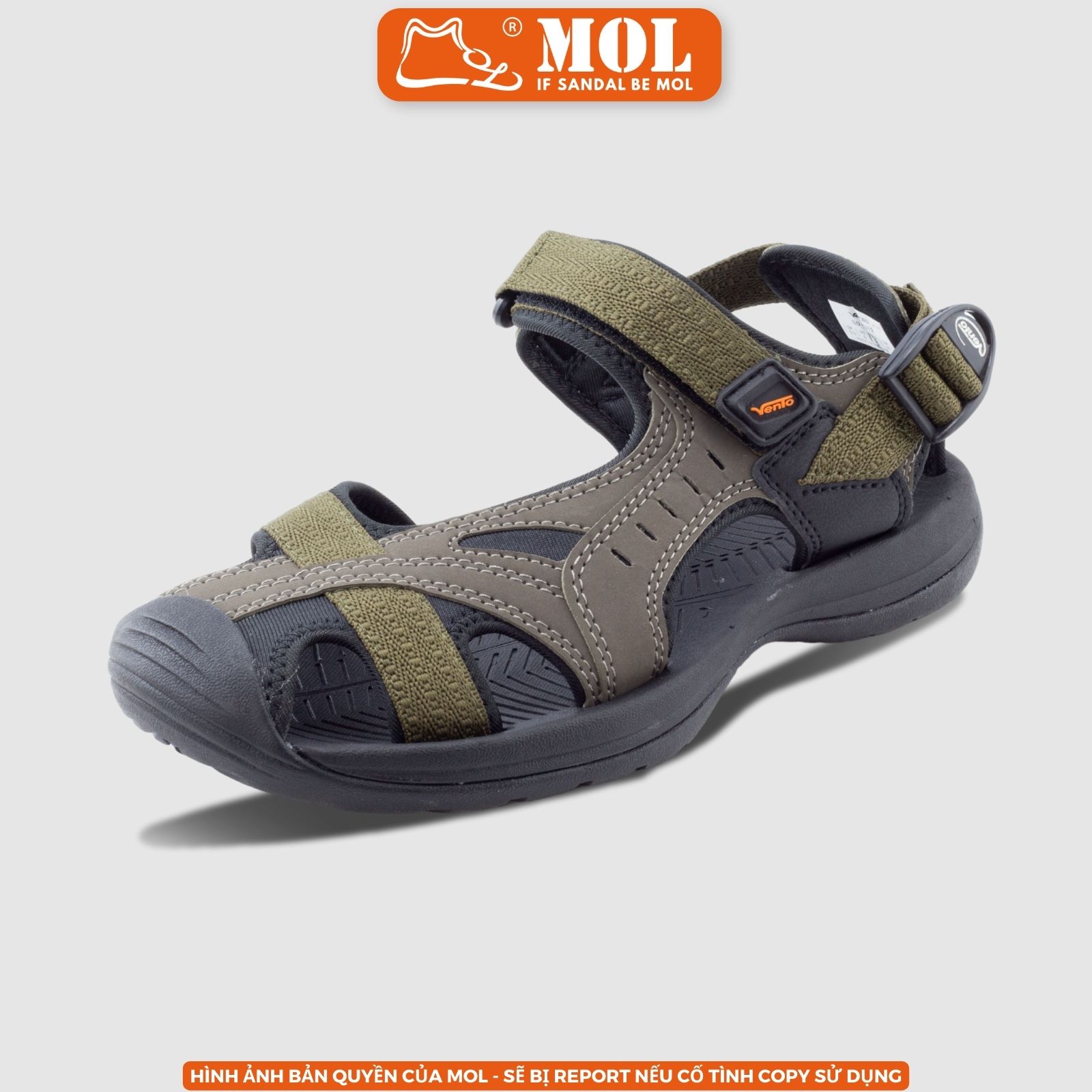 Giày sandal Vento nam bít mũi SD7612 có big size