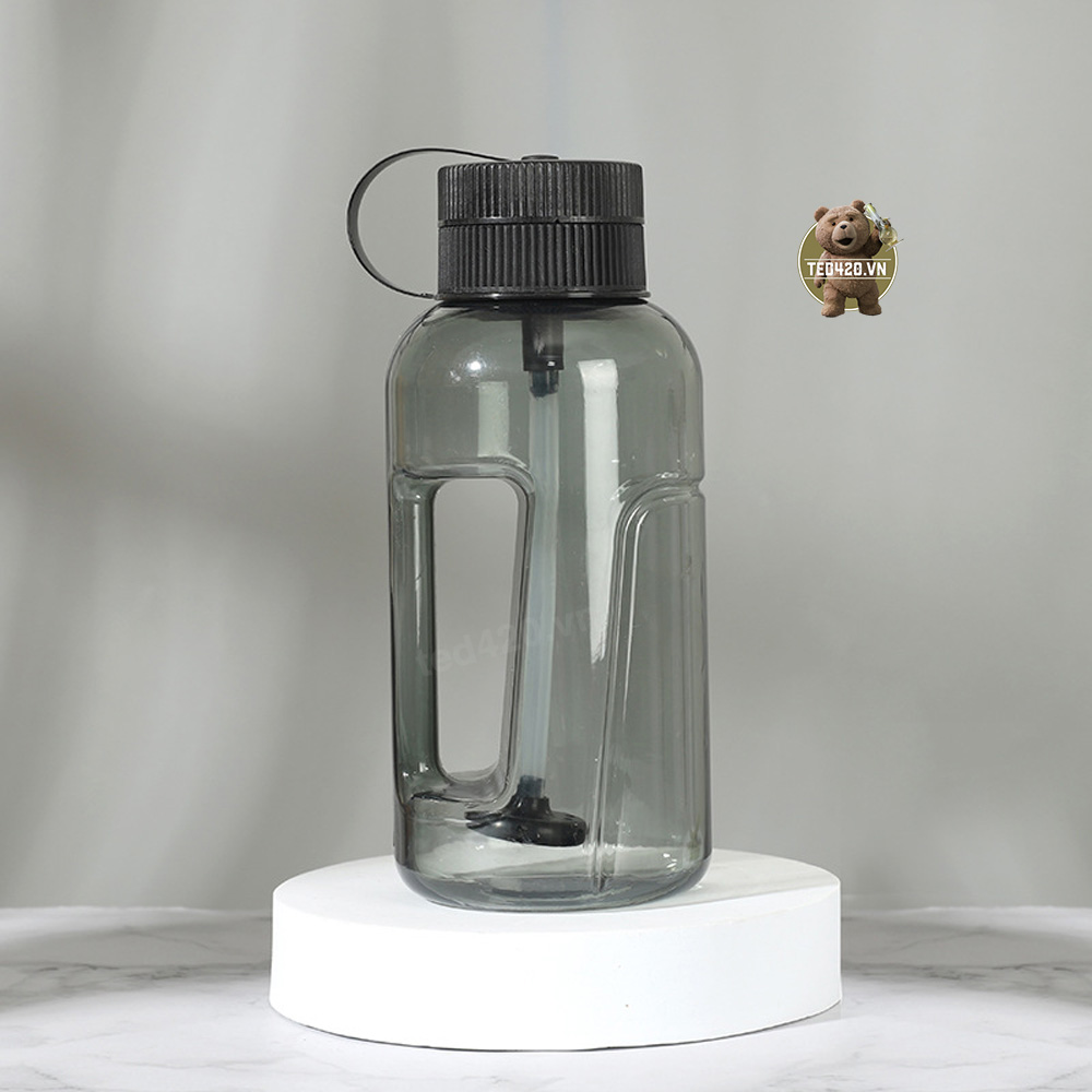 Bình nước thê thao có ống hút dung tích 1000ml