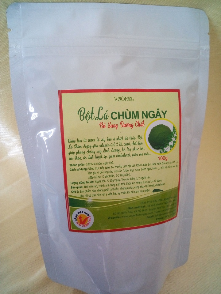 Bột Lá Chùm Ngây Vườn Nhà Mình 100g