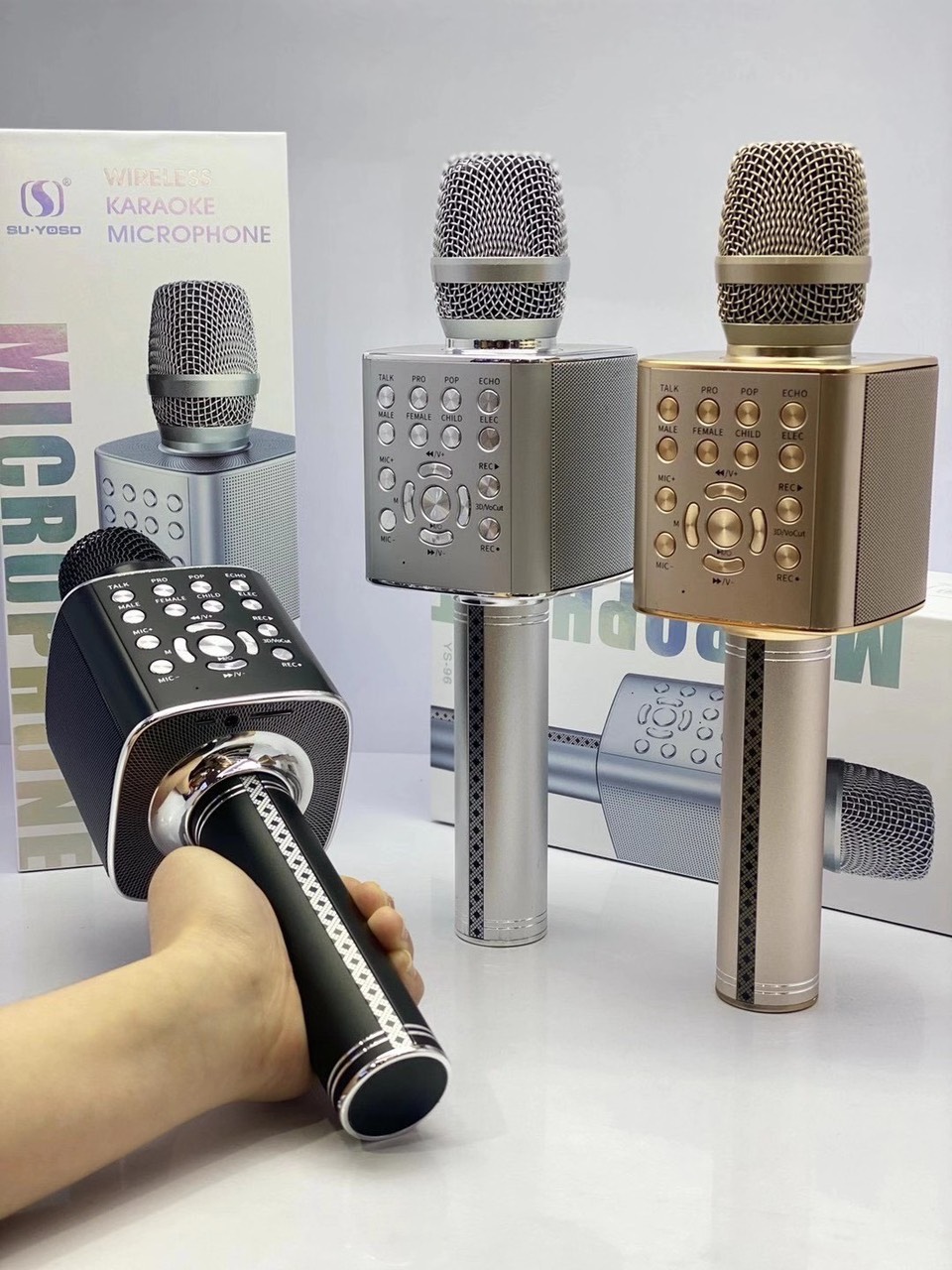 Micro Bluetooth Hát Karaoke Không Dây YS-97 Đa Năng, Micro Bluetooth, Micro không dây, mic bluetooth, mic karaoke, mic thu âm, mic karaoke không dây (bảo hành 12 tháng)