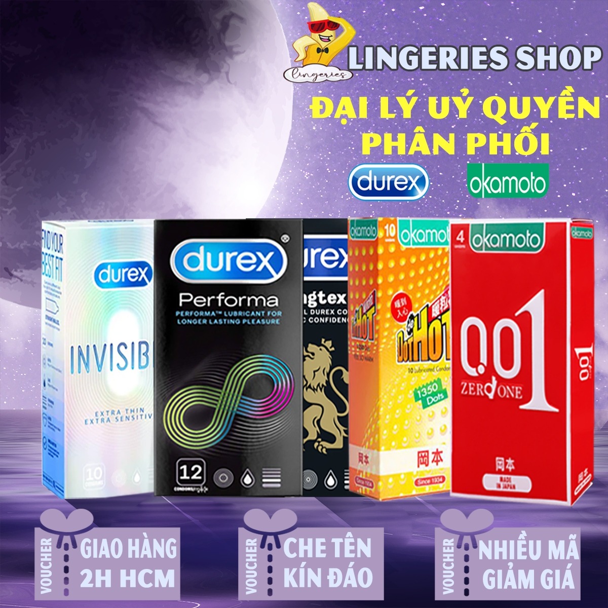 Bao Cao Su Siêu Mỏng Durex Invisible Extra Thin Extra Sensitive - Hộp 3 Cái