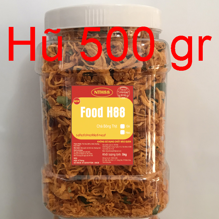 [HCM]Đặc biệt 1 hũ  500gr khô gà lá chanh