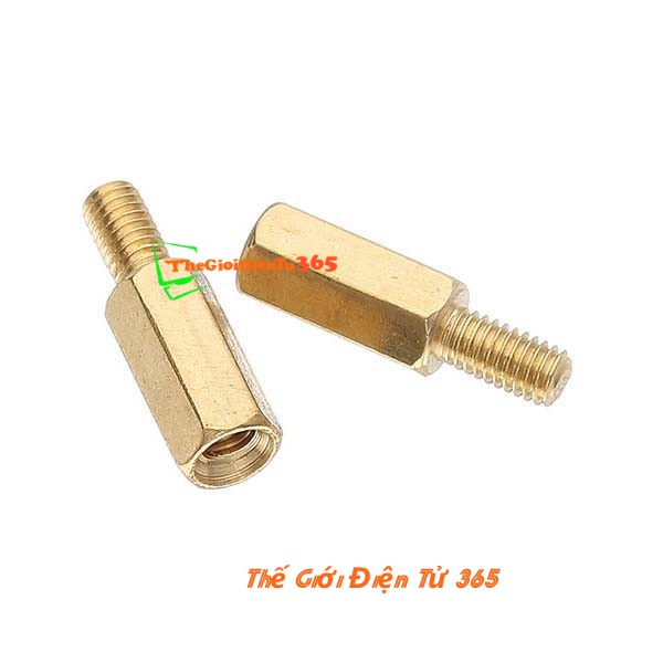 Bộ 10 trụ đồng lục giác m3 đực - cái