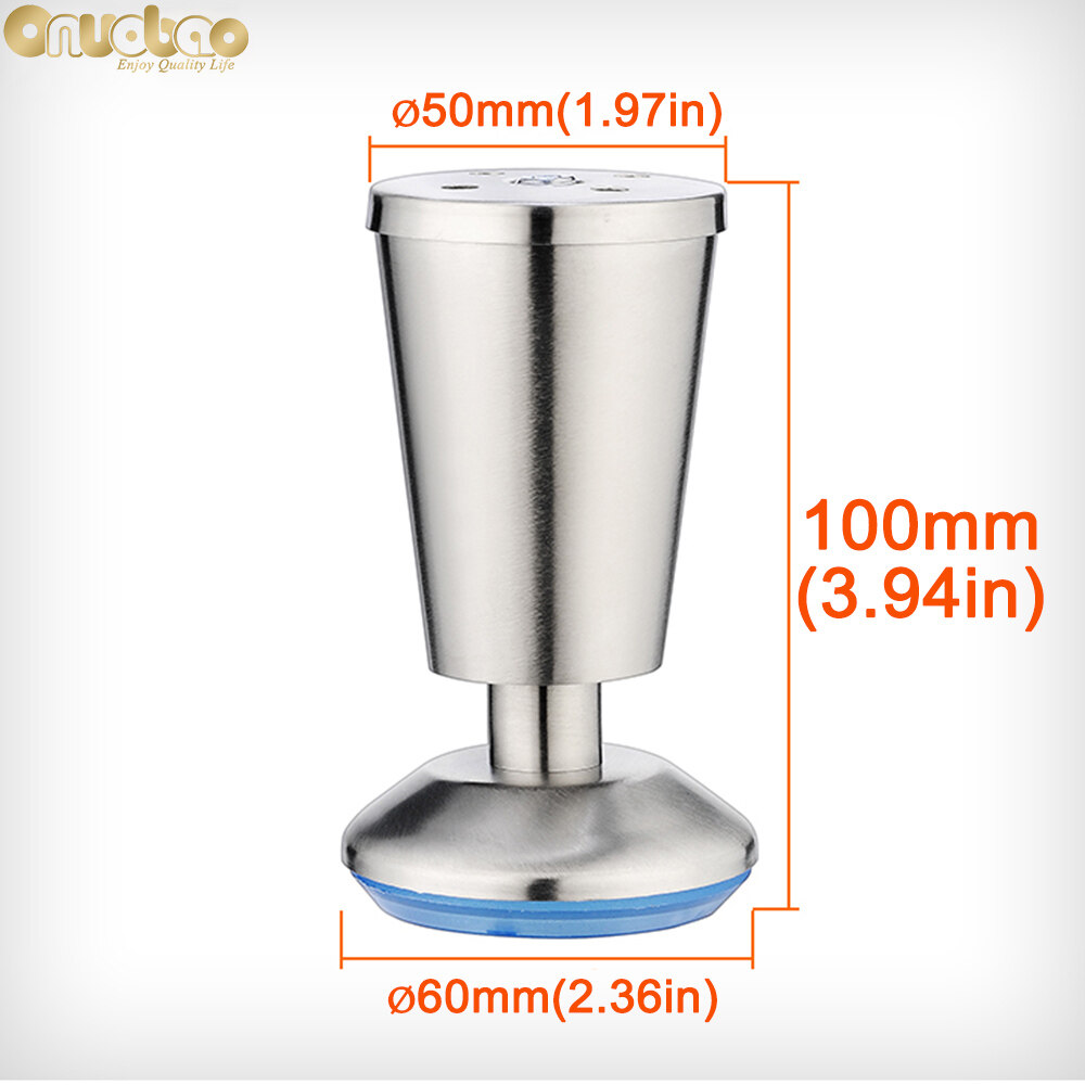 Onuobao Thép Không Gỉ Dày Có Thể Điều Chỉnh Đồ Chân Cho Tủ Tự Làm Đồ Gỗ Nội Thất Tăng Chiều Cao Bàn Ghế Sofa Phòng Tắm Tủ