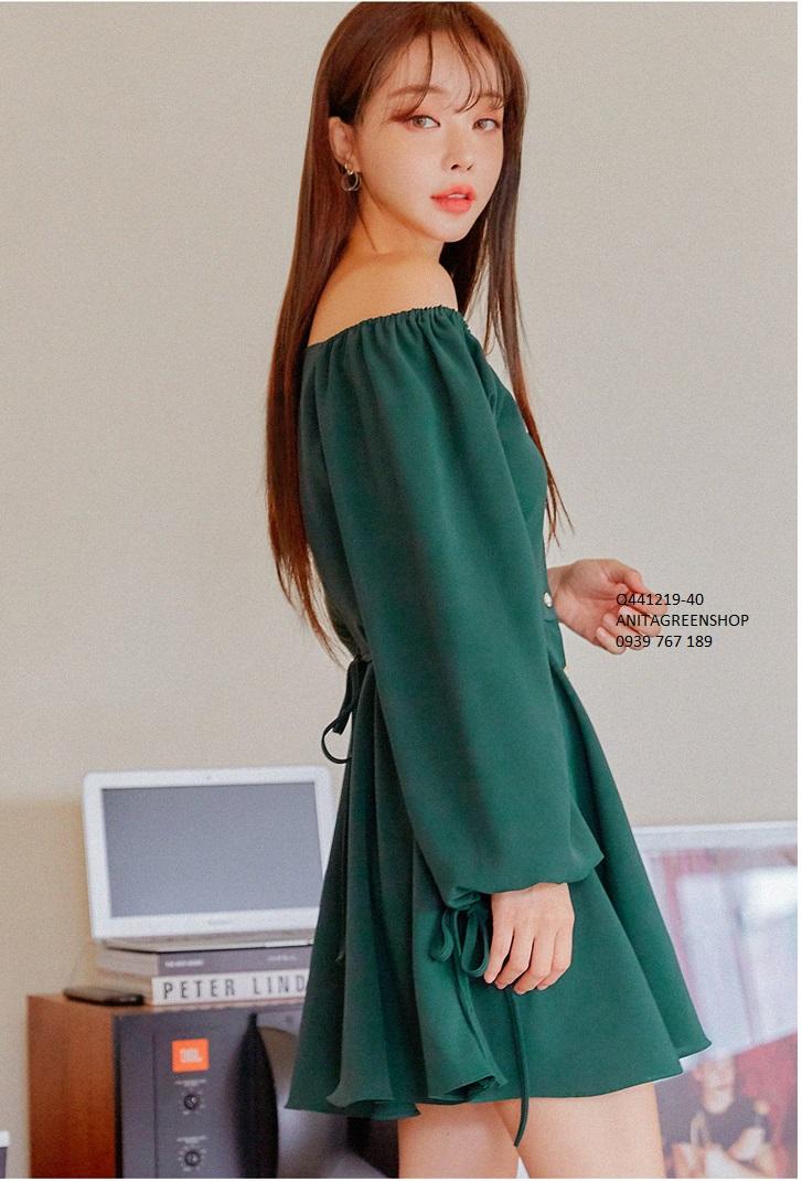 Q441219 ĐẦM XÒE CỔ VUÔNG DỄ THƯƠNG