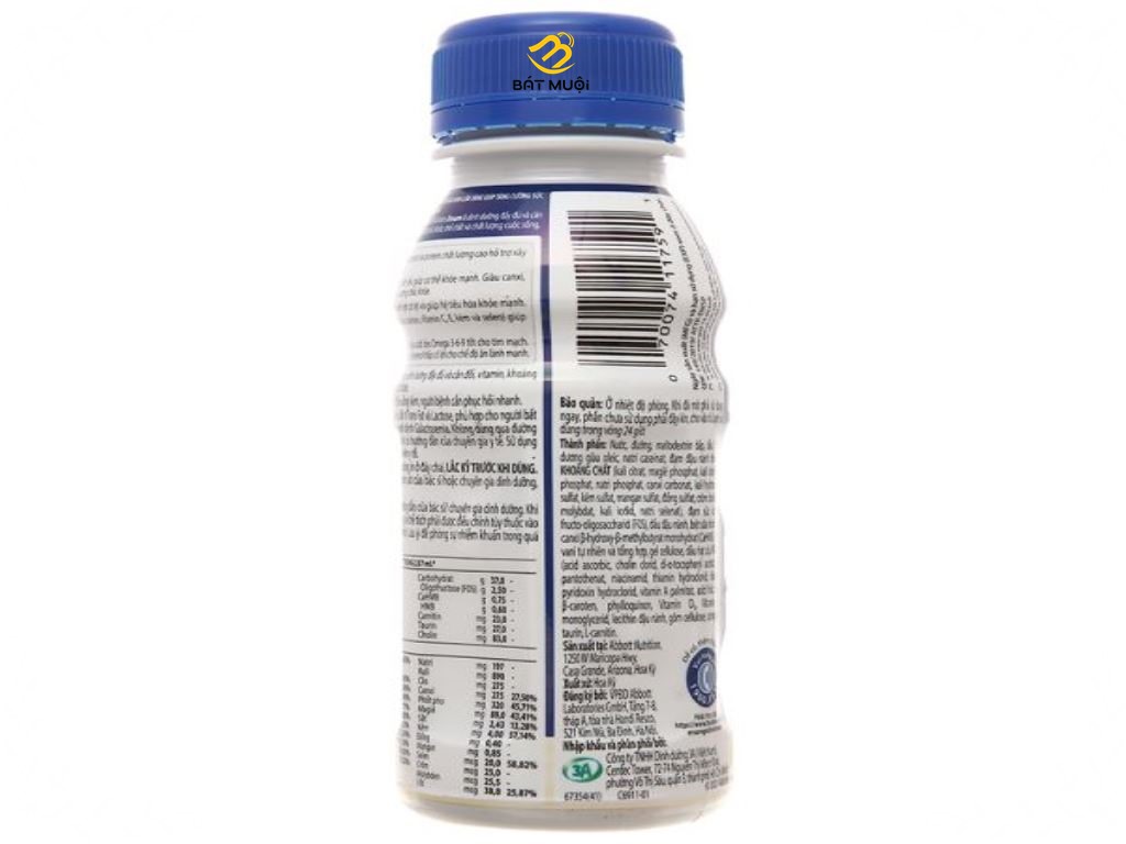 Sữa bột pha sẵn Ensure vani chai 237ml - CTY BÁT MUỘI