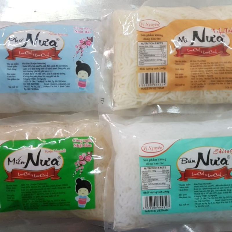 Combo 10 bún phở miến mì nưa đủ loại ăn (5 bún - 5 mì)