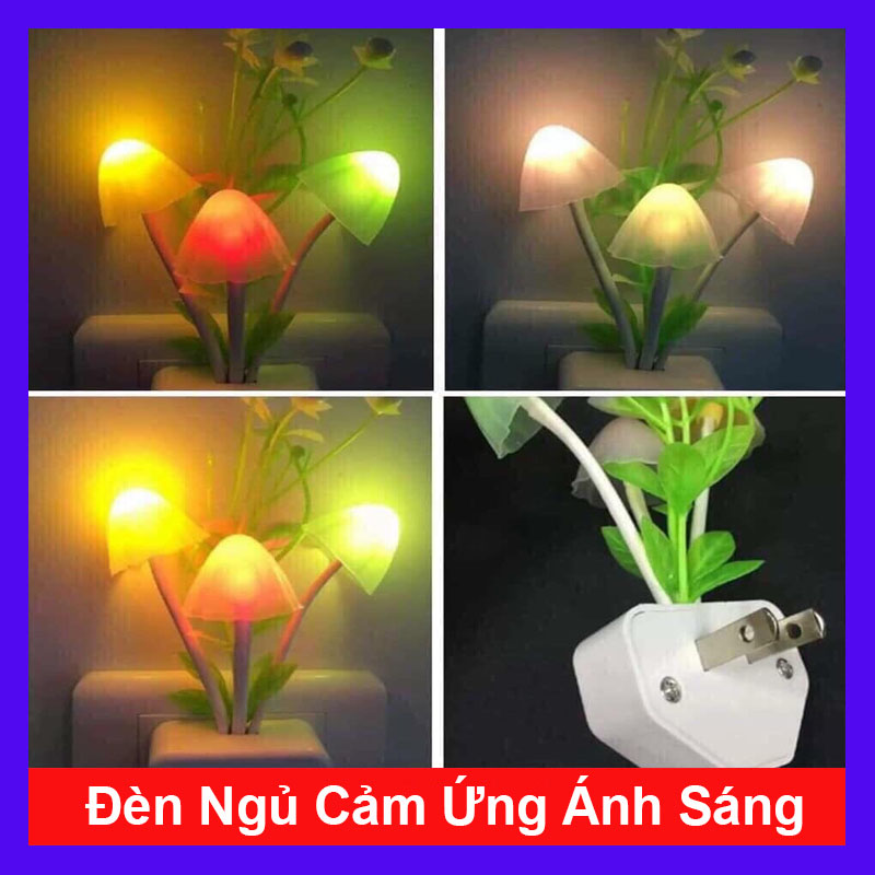 Đèn ngủ cảm ứng ánh sáng Tự động đổi màu