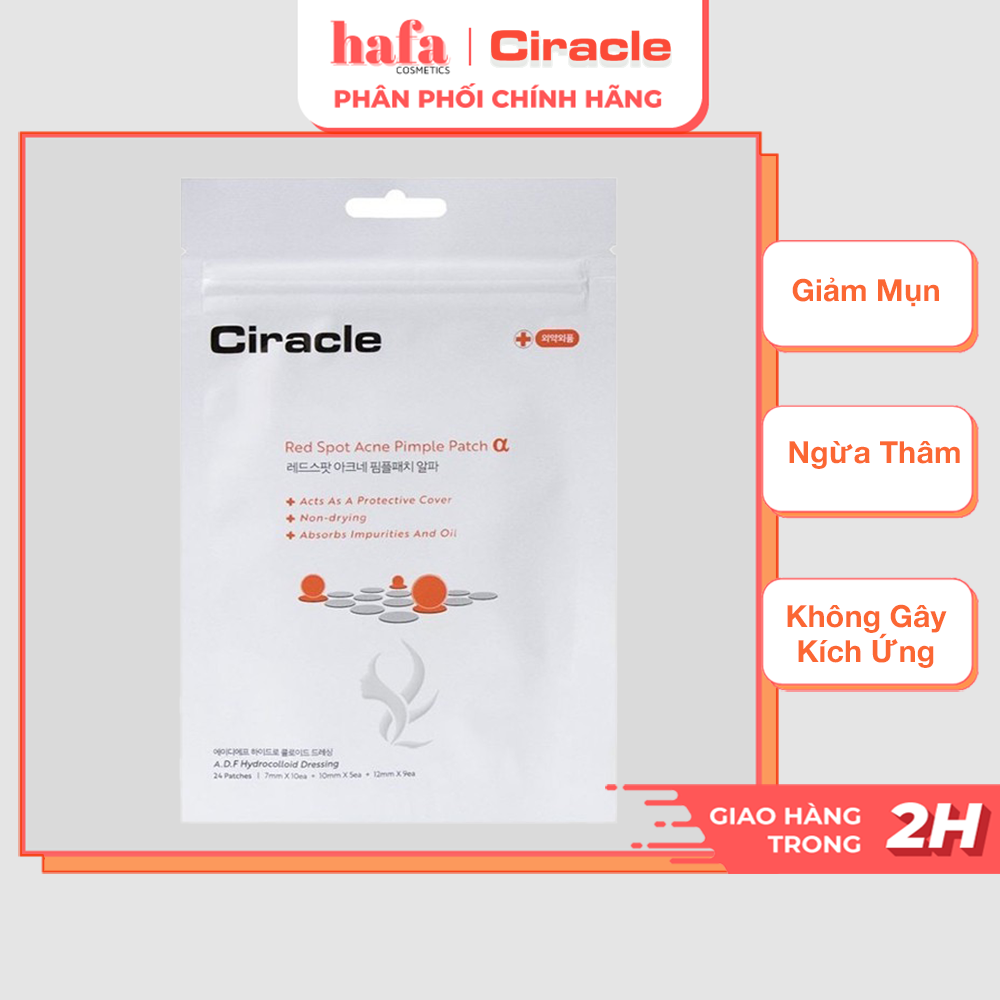Miếng Dán Mụn Ciracle Red Spot Acne Pimple Patch (24 miếng) _ Ciracle Chính Hãng