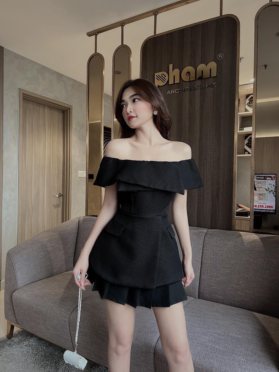 [THIẾT KẾ] Áo Trễ Vai Ba Màu Bassic A01