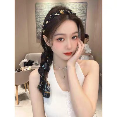 Băng Đô Cài Tóc Bằng vải Satin Thắt Nơ-phukienteen