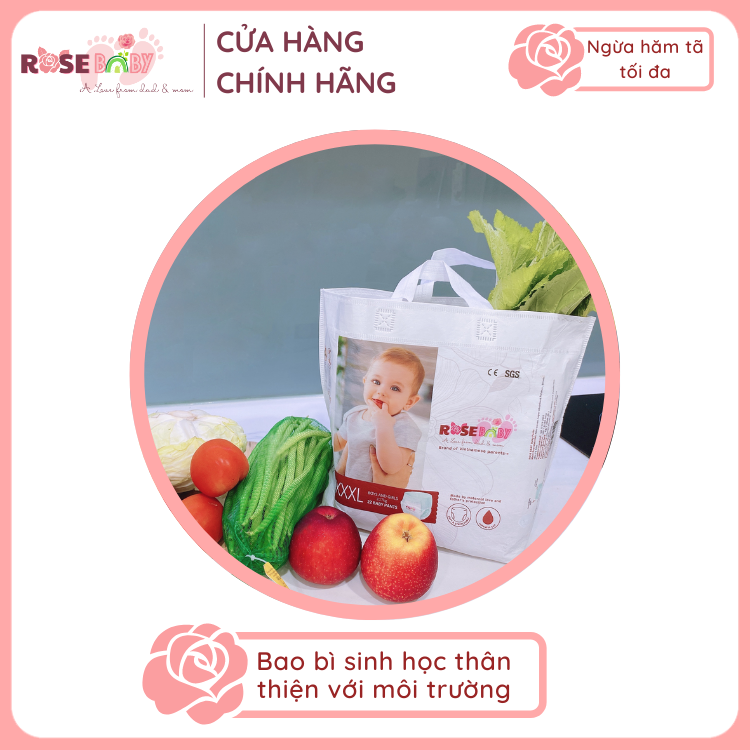 Bịch Tã Quần ROSE BABY Size L (28 miếng)