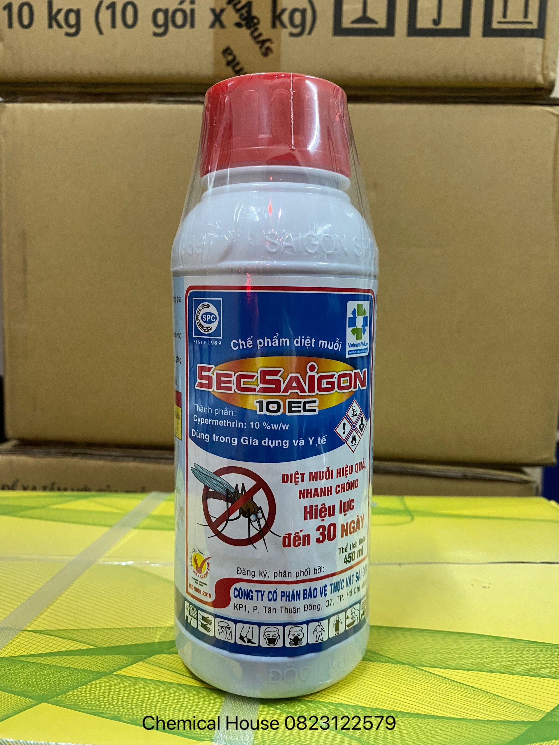 [HCM]THUỐC TRỪ MUỖI SECSAIGON 10EC 450ML hàng có sẵn