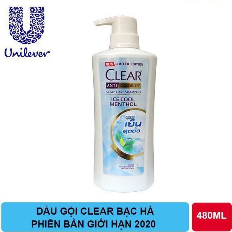Dầu Gội Clear Hương Bạc Hà 400ml Thái Lan