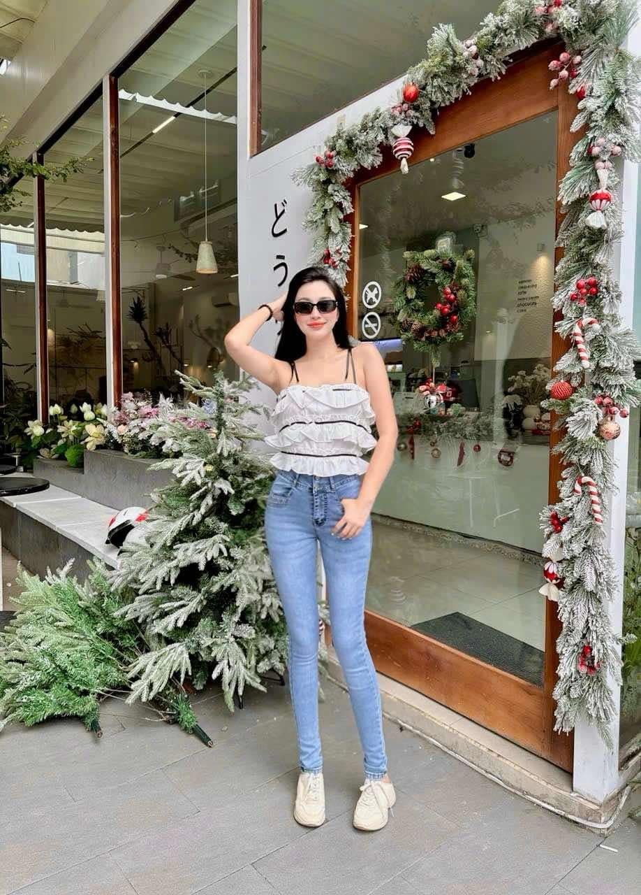 Quần jeans nữ lưng cao co dãn Đẹp Store 257