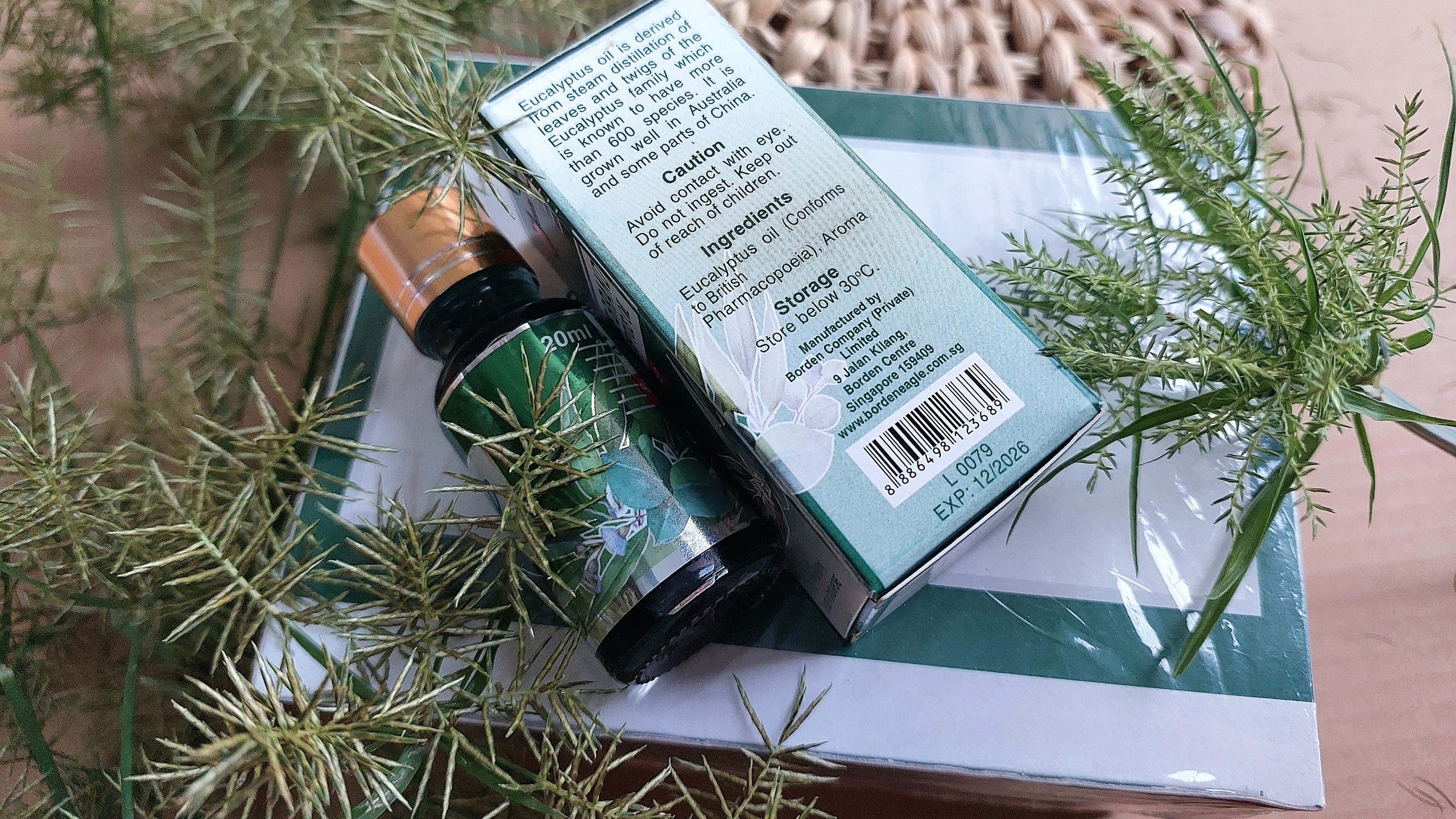 CHAI DẦU KHUYNH DIỆP SINGAPOR 20ML