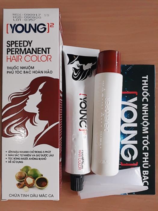 Nhuộm thảo mộc phủ bạc Young (60ml x 2) (Đã gồm trợ nhuộm)
