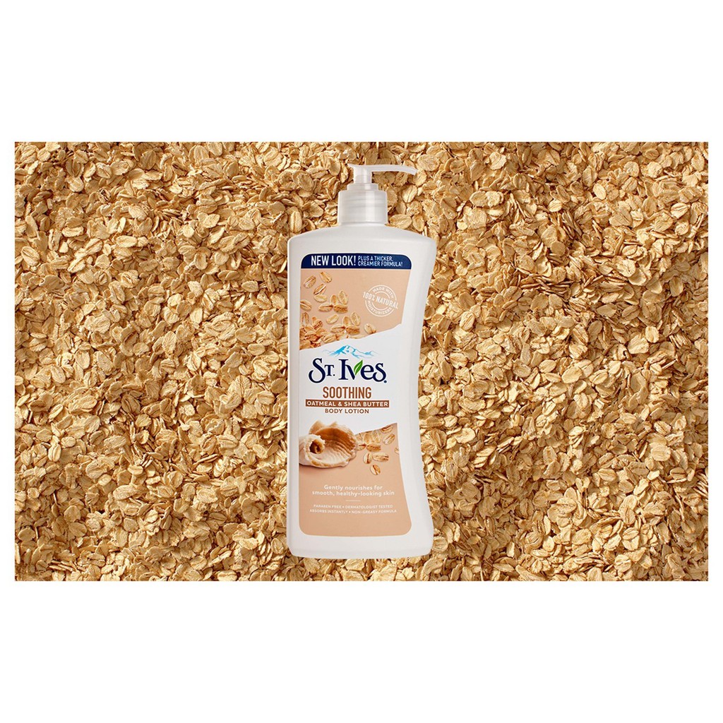 [HCM]DƯỠNG THỂ LÚA MẠCH VÀ BƠ ST.IVES (621ML)