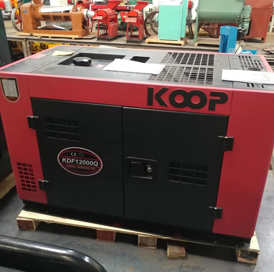 Máy Phát Điện Chạy Dầu 10Kw Koop KDF12000Q