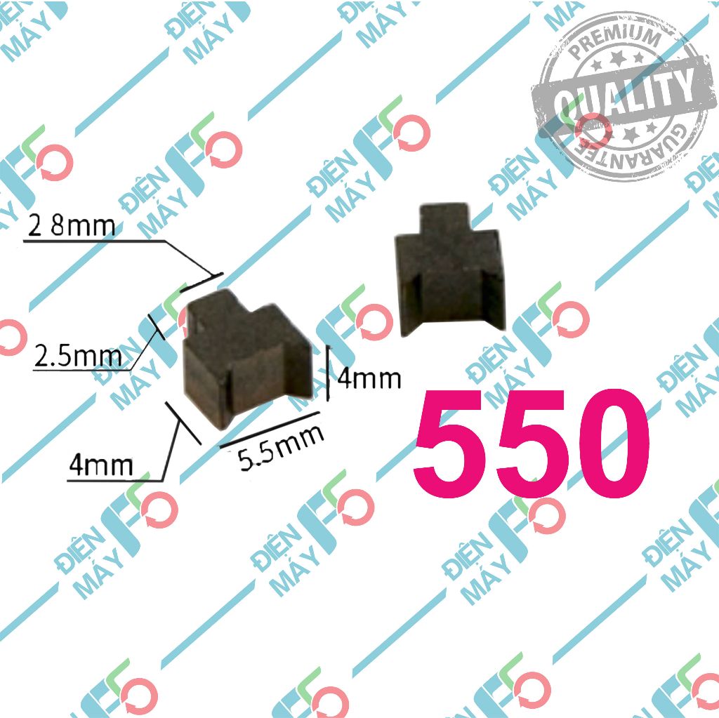 DMF5 Đuôi than, chổi than thay thế cho mô tơ 550 chất lượng cao