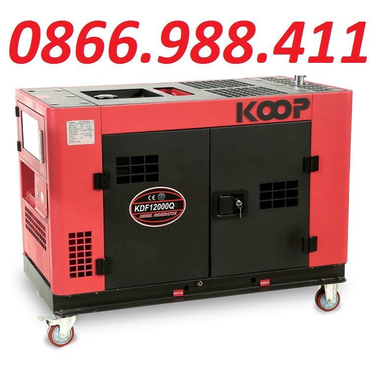 Máy Phát Điện Chạy Dầu 10Kw Koop KDF12000Q
