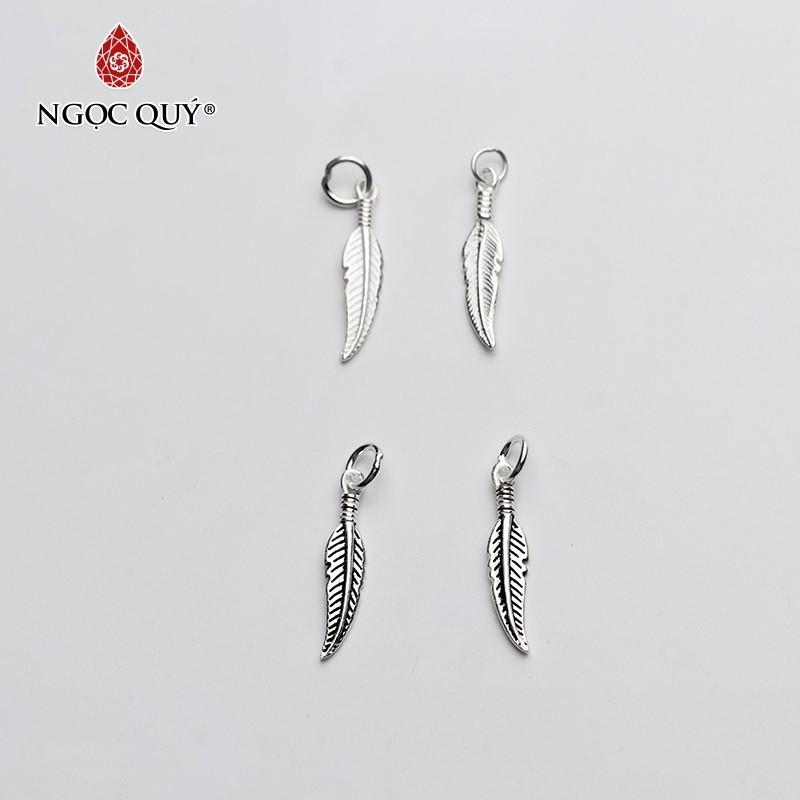 [HCM]Charm bạc lông vũ treo - Ngọc Qúy Gemstones