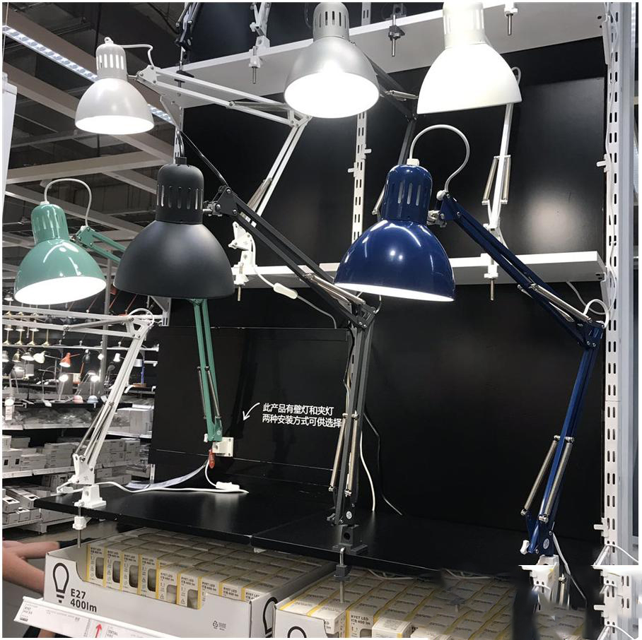 Đèn kẹp bàn Tertial IKEA - đen