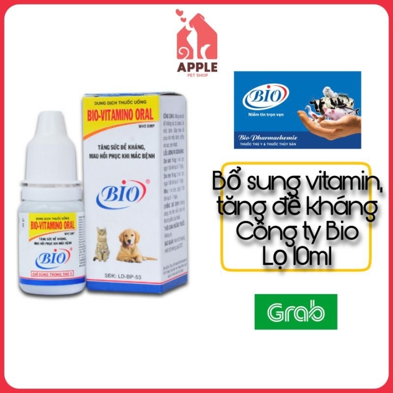 ▨♠ vn017 [BIO-VITAMIN ORAL] [10ML] Bổ sung vitamin giúp mau hồi phục vỗ béo
