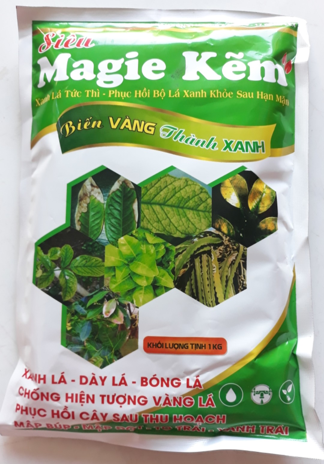 Mg - Zn Phân bón trung vi lượng siêu Mg -Zn loại 1kg - Dùng trên cây trồng