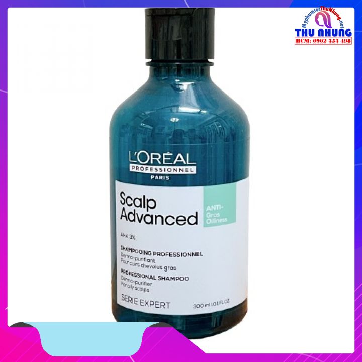 Dầu gội giảm bã nhờn cho da đầu dư dầu L'OREAL Professionnel Scalp Advanced