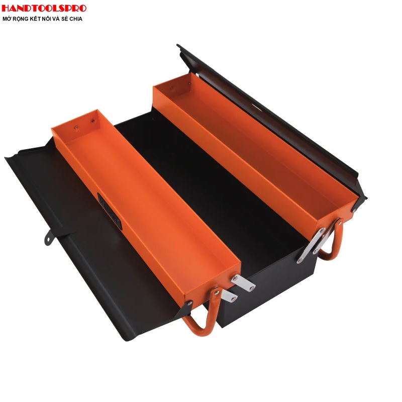 Hộp dụng cụ sắt 3 khay 46 x 20 x 16 cm Kendo 90200