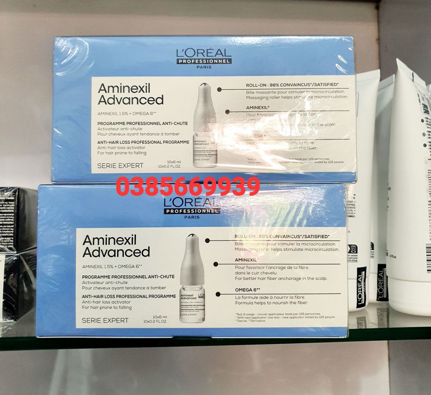 LOREAL AMINEXIL ADVANCED Essence REDUCES LOSS FOR Thin Hair 10 - BOX