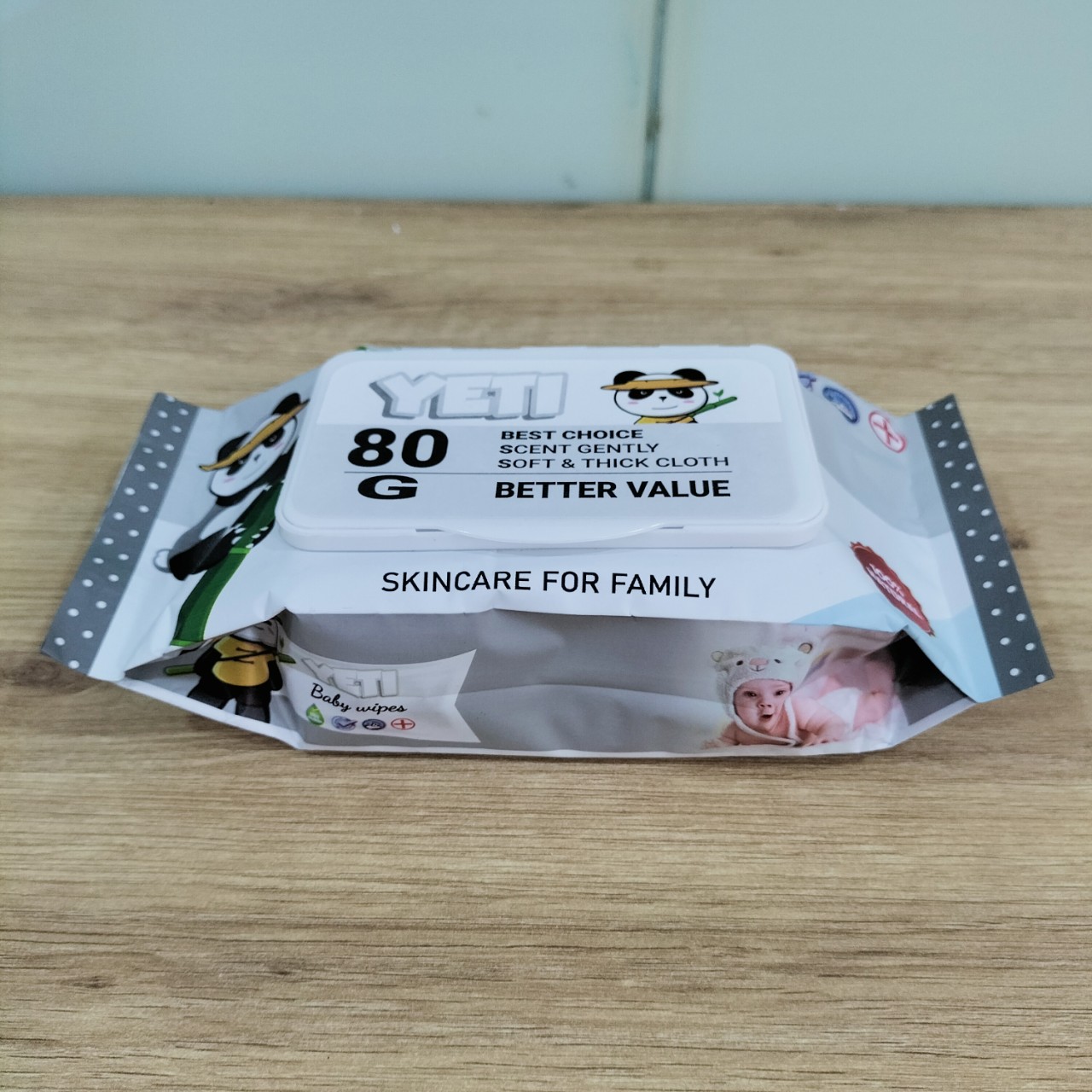 (Hỏa Tốc HCM)Khăn Giấy Ướt YeTi Thái Lan Không Mùi Xám 80gr