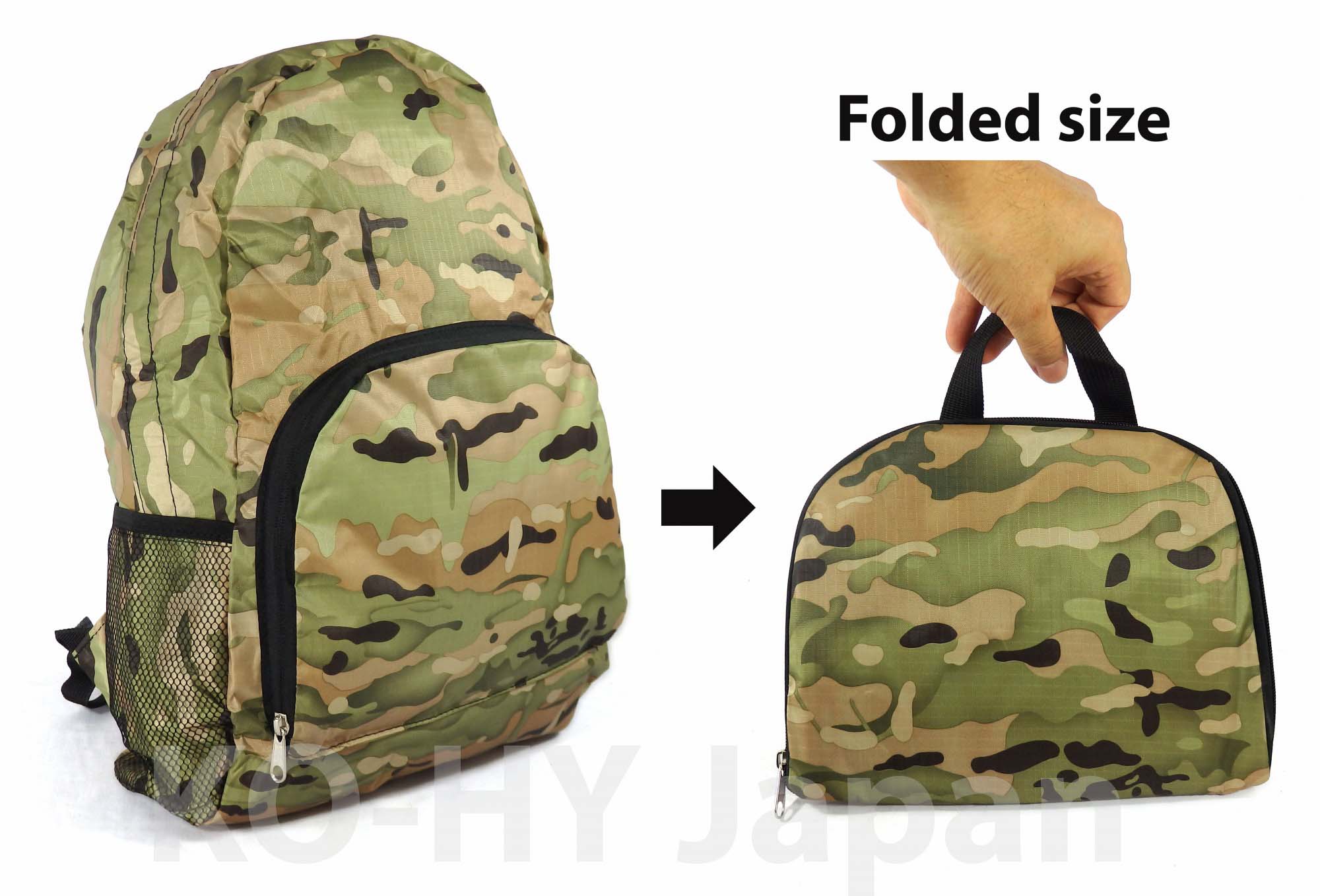 [HCM]Balo xếp du lịch No brand Foldable backpack
