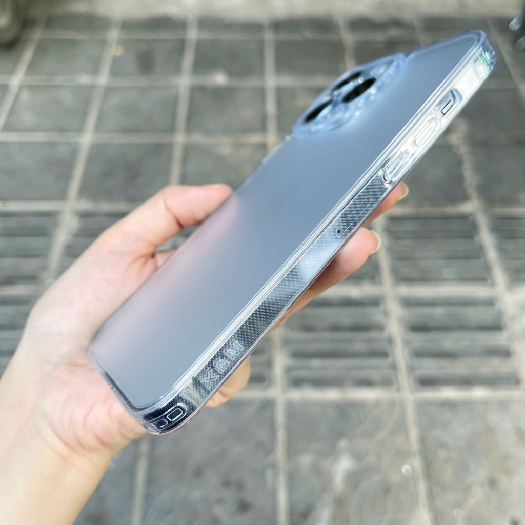 [ỐP LƯNG NHÁM CHỐNG BÁM VÂN TAY BẢO VỆ CAMERA] iPhone 14 Pro/ 14 Pro Max/ iPhone 13/ 13 Pro/13 Pro Max/ iPhone 12 Pro Max hiệu X&M