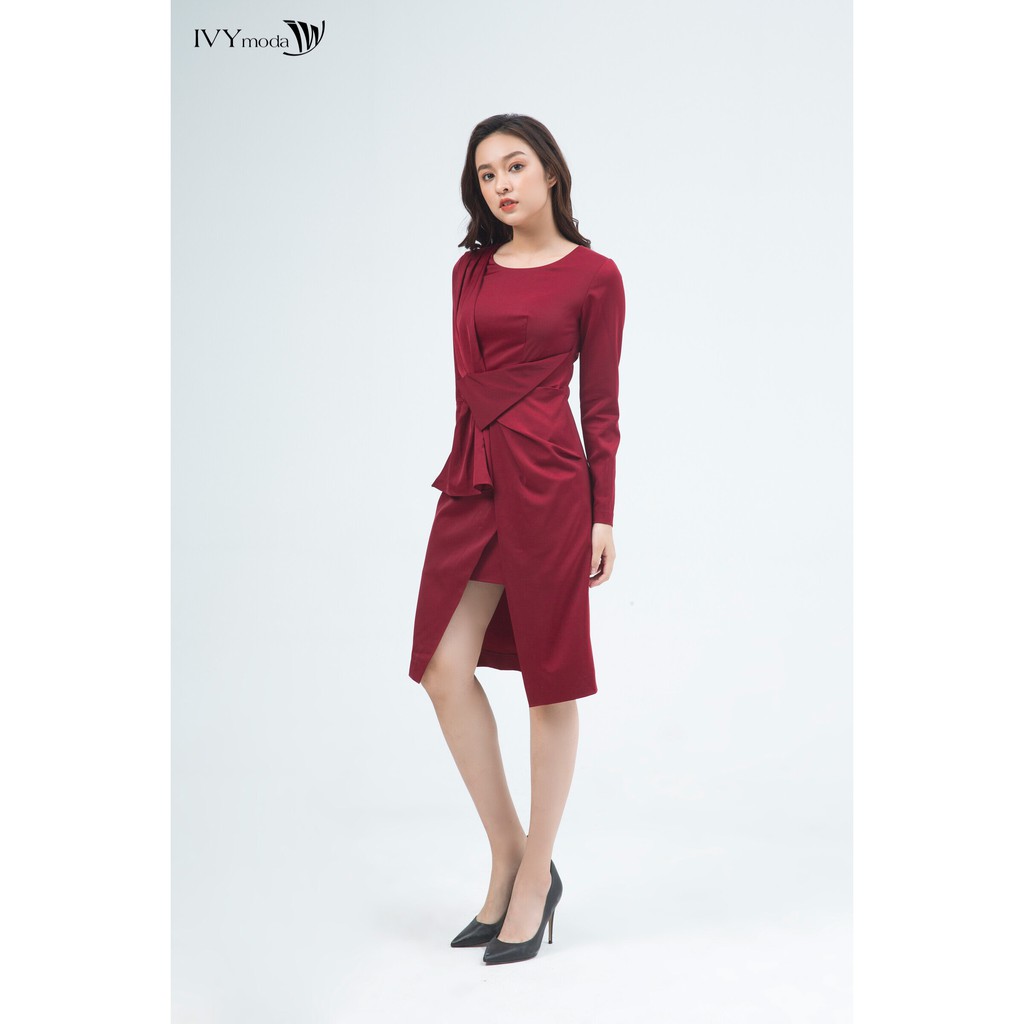 [ Nhập mã LAZSOCIAL10 - Giảm 20% tối đa 99K đơn 199K ] Đầm 2 lớp IVY moda MS 48M5119