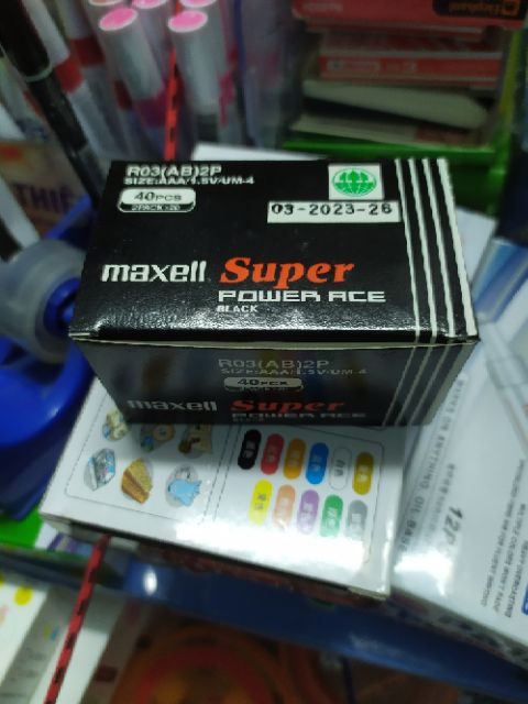[HCM]1 Hộp pin maxell 2A 3A 40 viên