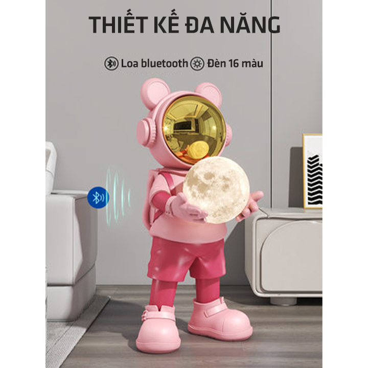 Mô hình đèn phi hành gia kèm loa bluetooth