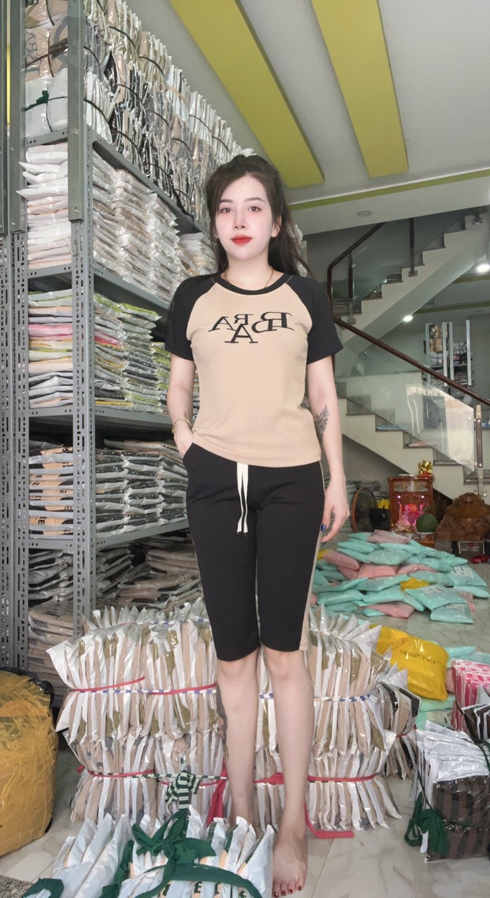 SET BỘ ĐỒ LỬNG NỮ THUN COTTON MẶC NHÀ CỰC ĐẸP