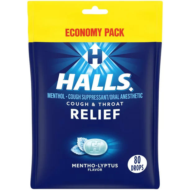 Kẹo ngậm Halls bạc hà 80v